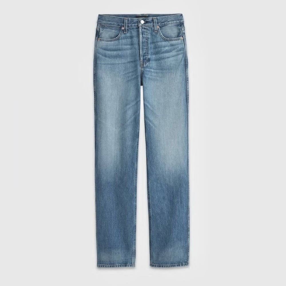 ALEX MILL HIGH RISE BUTTON FLY CARLA JEANS Blue Denim 28